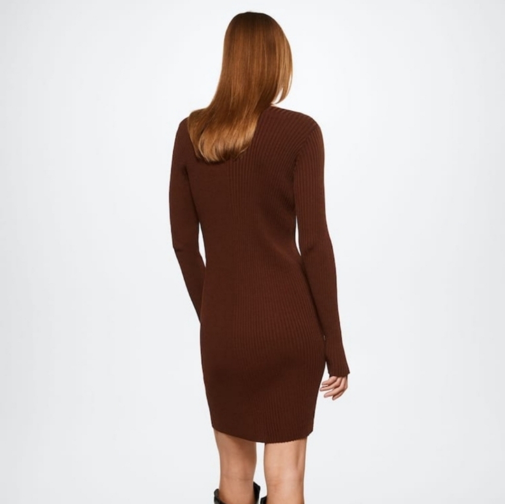 MANGO Ribbed dress - Picture 2 of 3